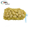 Dapoly PP grocery Leno onions patatoes firewood mesh bags with label vegetable mesh bags